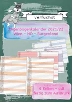 Vorschau - Poster - Regenbogen-Kalender 2021/22 Wien-Nö-Burgenland - Deckblatt