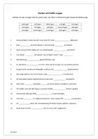 Vorschau - Arbeitsblätter - "tragen" mit Präfix (mit Lösung) - Deckblatt