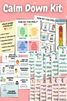 Vorschau - Spiele - Calm Down Kit: Emotions & Feelings, Anger Management, Calming Strategies - Deckblatt