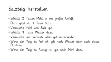 Vorschau - Mal- und Bastelvorlagen - Werken/ Gestalten: Salzteig Wanddeko-Tier und Stiftehalter - Seite 1