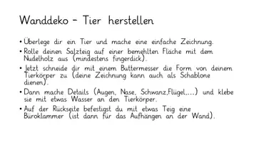 Vorschau - Mal- und Bastelvorlagen - Werken/ Gestalten: Salzteig Wanddeko-Tier und Stiftehalter - Seite 2