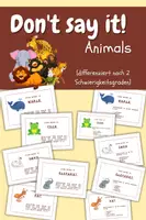 Vorschau - Spiele - Don't say it - Animals (differenziert nach Schwierigkeitsgrad) - Deckblatt