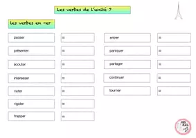 Vorschau - Arbeitsblätter - Tous Ensemble 1: Alle Verben Unité 7 - Seite 2