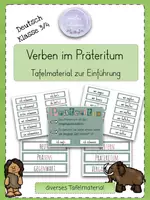 Vorschau - Merkblätter - Verben im Präteritum/Vergangenheit I TAFELMATERIAL - Deckblatt