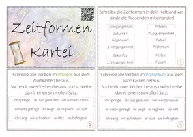 Vorschau - Stationenlernen - MATERIALPAKET: Aufgabenkarten DEUTSCH - Deckblatt