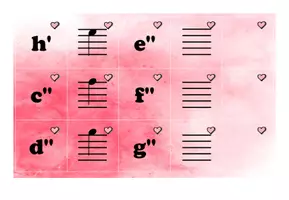 Vorschau - Spiele - Paar-Kärtchen - Notennamen (c' - g'') - Seite 3