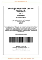 Vorschau - Unterrichtsreihen - Wortarten u. ihr Gebrauch Teil 4 / Pronomen 2 / Bearb. Word - Seite 2