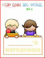 Vista previa - Hojas de trabajo - I Can Spell ABC WORDS SET 2 FIND Back To School color - página 3