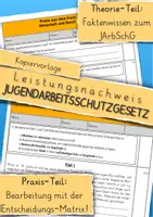 Vorschau - Arbeitsblätter - Bundle: Jugendarbeitsschutzgesetz (JArbSchG) - digital & analog - WiB 7 - Seite 1