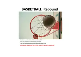 Vorschau - Stundenentwürfe - Basketball 3: Einführung Rebound - Seite 1