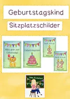 Vorschau - Poster - Geburtstagskind - Sitzplatzaufsteller - Deckblatt