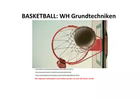 Vorschau - Stundenentwürfe - Basketball 1: Wiederholung der Grundtechniken - Seite 1