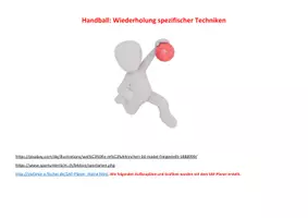 Vorschau - Stundenentwürfe - Stundenbilder: Kleines Stundenpaket Handball - Seite 1