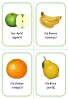Vorschau - Stationenlernen - Ringwörterbuch Englisch Fruit (Wort/Bild) - Seite 1