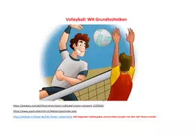 Vorschau - Stundenentwürfe - Volleyball 3: WH Grundtechniken - Seite 1