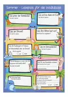 Vorschau - Arbeitsblätter - Sommerferien - Lesepass Walklasse - Seite 1