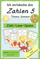 Vorschau - Spiele - Zahl-Lese-Spiele Vorschule/Klasse 1 - Deckblatt