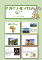 Vorschau - Stationenlernen - Kontinente riesiges SET – Silben lesen - Deckblatt
