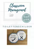 Vorschau - Arbeitsblätter - Toiletten Schilder besetzt - frei - Deckblatt
