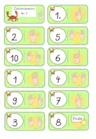 Vorschau - Spiele - Ich entdecke die Zahlen 6 Dominos Vorschule/Klasse 1 - Seite 1