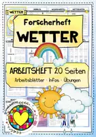 Vorschau - Arbeitsblätter - Wetter: Forscherheft - Übungen - Infos - Arbeitsblätter - Deckblatt