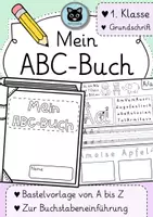 Vorschau - Arbeitsblätter - Mein ABC-Buch | Grundschrift | 1. Klasse | Bastelvorlage - Deckblatt