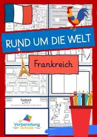 Vorschau - Arbeitsblätter - Rund um die Welt: Frankreich - Deckblatt