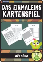 Vorschau - Spiele - Einmaleins trainieren mit einem Kartenspiel - Deckblatt