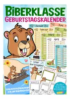 Vorschau - Mal- und Bastelvorlagen - Geburtstagskalender Biberklasse - Deckblatt