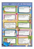 Vorschau - Arbeitsblätter - Sommerferien - Lesepass - Biber / Biberklasse - Seite 1