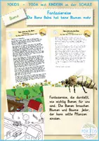 Vorschau - Mal- und Bastelvorlagen - Fantasiereise - Die Biene Babsi hat keine Blumen mehr - Deckblatt
