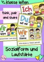 Vorschau - Poster - Ich-Du-Wir Methode, Sozialform, Lautstärke (classroom management) - Deckblatt