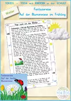 Vorschau - Text - Fantasiereise Auf der Blumenwiese im Frühling - Deckblatt