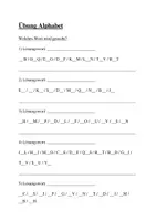 Vorschau - Arbeitsblätter - Rätsel zum Alphabet- leicht und schwer - Deckblatt