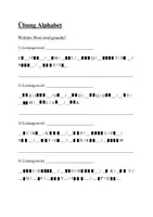 Vorschau - Arbeitsblätter - Rätsel zum Alphabet- leicht und schwer - Seite 1