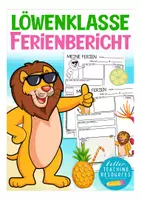 Vorschau - Arbeitsblätter - Ferienbericht Löwenklasse - Deckblatt