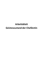 Vorschau - Arbeitsblätter - Die Physiker - Der Geisteszustand der Chefärztin - Deckblatt