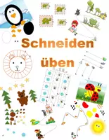 Vorschau - Arbeitsblätter - Schneiden, Kleben, Malen - Übungen für Kinder - Deckblatt
