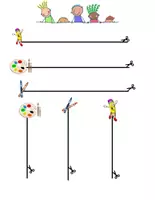 Vorschau - Arbeitsblätter - Schneiden, Kleben, Malen - Übungen für Kinder - Seite 3