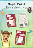 Vorschau - Arbeitsblätter - Einschulung Mega-Paket Vorschule | kostenloser Schulstart - Deckblatt
