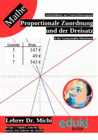Vorschau - Unterrichtsreihen - Lineare Funktionen in der Sekundarstufe I (proportional, linear, Dreisatz, Steigung, Achsenabschnitt, +Geogebra) - Seite 1