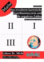 Vorschau - Arbeitsblätter - Das erweiterte kartesische Koordinatensystem und die negativen Zahlen - Deckblatt