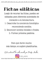Vista previa - Unidades / Secuencias / Situaciones de Aprendizaje - Fichas silábicas - página 1