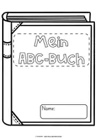 Vorschau - Arbeitsblätter - Mein ABC-Buch | Basisschrift | 1. Klasse | Bastelvorlage - Seite 1