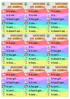 Vista previa - Unidades / Secuencias / Situaciones de Aprendizaje - Describing animal prompts - página 3