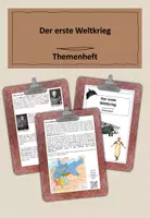 Vorschau - Arbeitsblätter - Der erste Weltkrieg - Themenheft I - Deckblatt