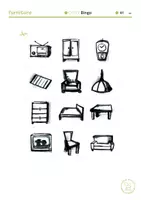 Vorschau - Arbeitsblätter - Wortschatz- und Vokabeltrainer Englisch: Furniture/ Möbel - Seite 1