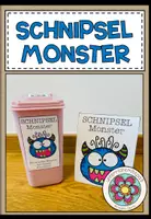 Vorschau - Mal- und Bastelvorlagen - SCHNIPSELMONSTER - Bastelvorlage - Deckblatt