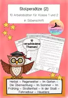 Vorschau - Arbeitsblätter - Stolpersätze (10 ABs - 10 Themen) Paket 2 - Deckblatt