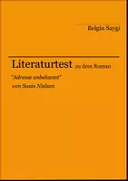 Vorschau - Arbeitsblätter - Literaturtest zu "Adresse unbekannt" von Susin Nielsen - Deckblatt
